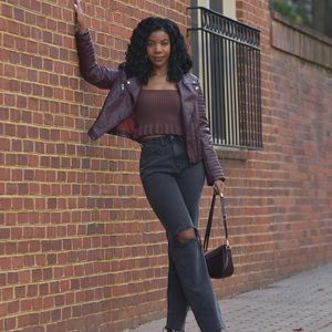 Cute Off The Shoulder Chocolate Brown Top 🤎